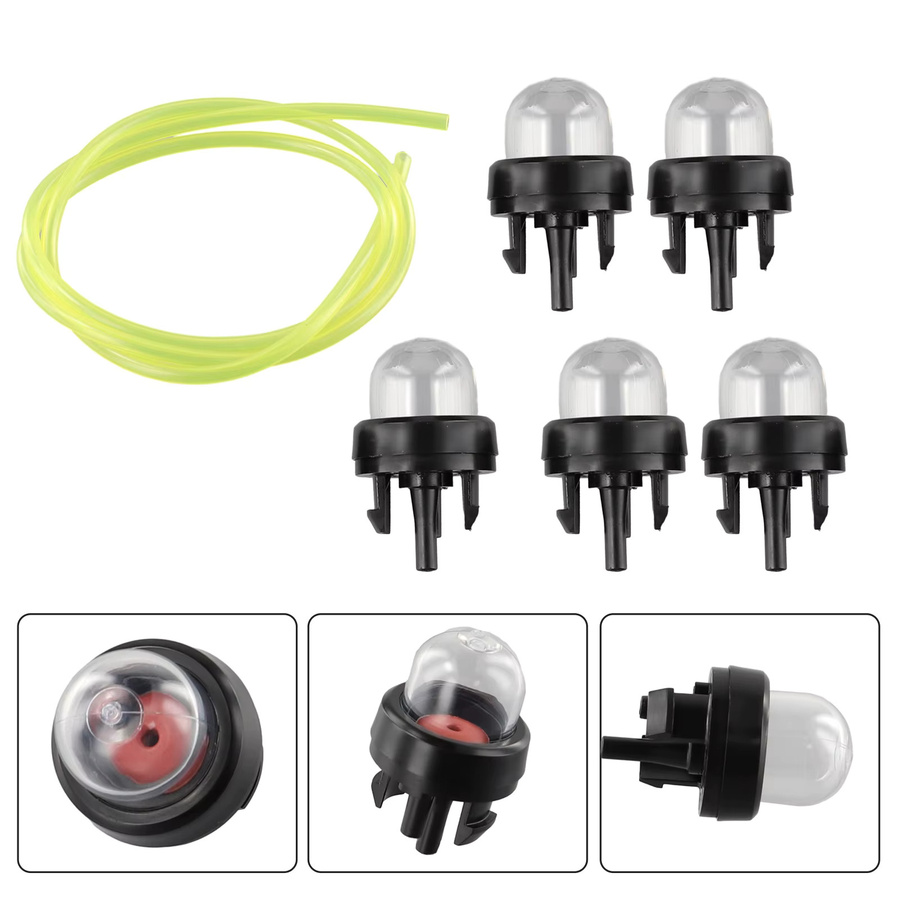 5 Stück DAZZLEEX Pumpenbirnen mit 1 m Kabel für Trimmer, Kettensäge und Gebläse in Grün - Bild 3