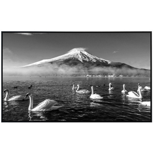 papermoon EcoHeat Infrarotheizung Mount Fuji mit Schwänen in Bunt mit Matt-Effekt, App-Steuerung und Überhitzungsschutz - Bild 2
