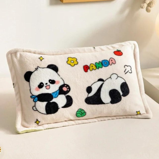JMG Clothing Cartoon Kissenbezug aus Flanell für Kinder und Babys, Weiß, B/H: 40 x 60 cm - Bild 1