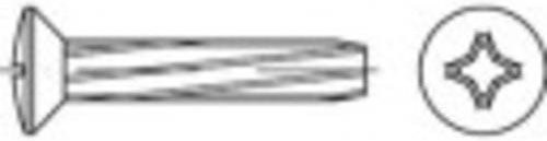 TOOLCRAFT Schneidschrauben M5 12mm Kreuzschlitz Phillips DIN 7516 aus Stahl galvanisch verzinkt in Silber, 1000 Stück - Bild 1