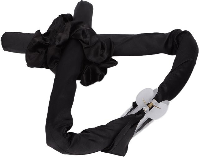 Koogeelife Hitzefreies Locken Haar Stirnband, Schwarz, Unisex - Bild 1
