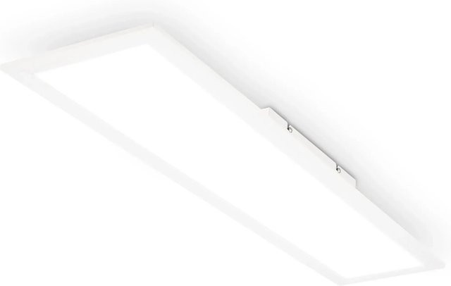 Brilo LED Panel Simple in Weiß mit neutralweißem Licht und IP44 Spritzwasserschutz - Bild 1