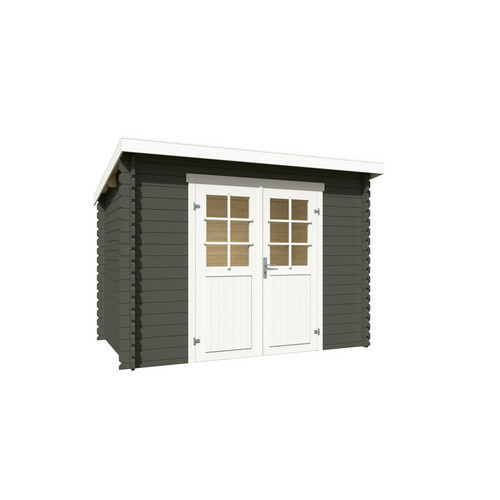 Lasita Gartenhaus San Jose Maja in Grüngrau mit Flachdach B/H/T: 295 x 211 x 213,1 cm - Bild 3