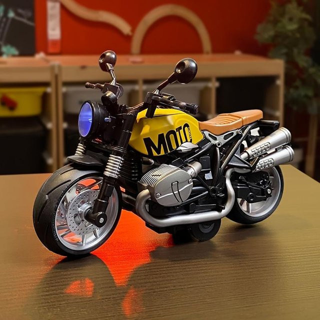 Linyi toy car Motorrad Spielzeug, mit Licht und Sound, ab 4 Jahren - Bild 1