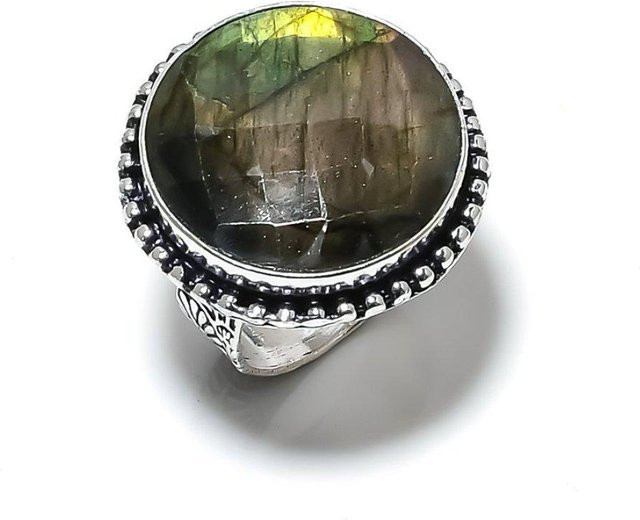 Manju Jewels Paradise Ring 925 Silber, Labradorit, Damen, Größe 8 - Bild 1