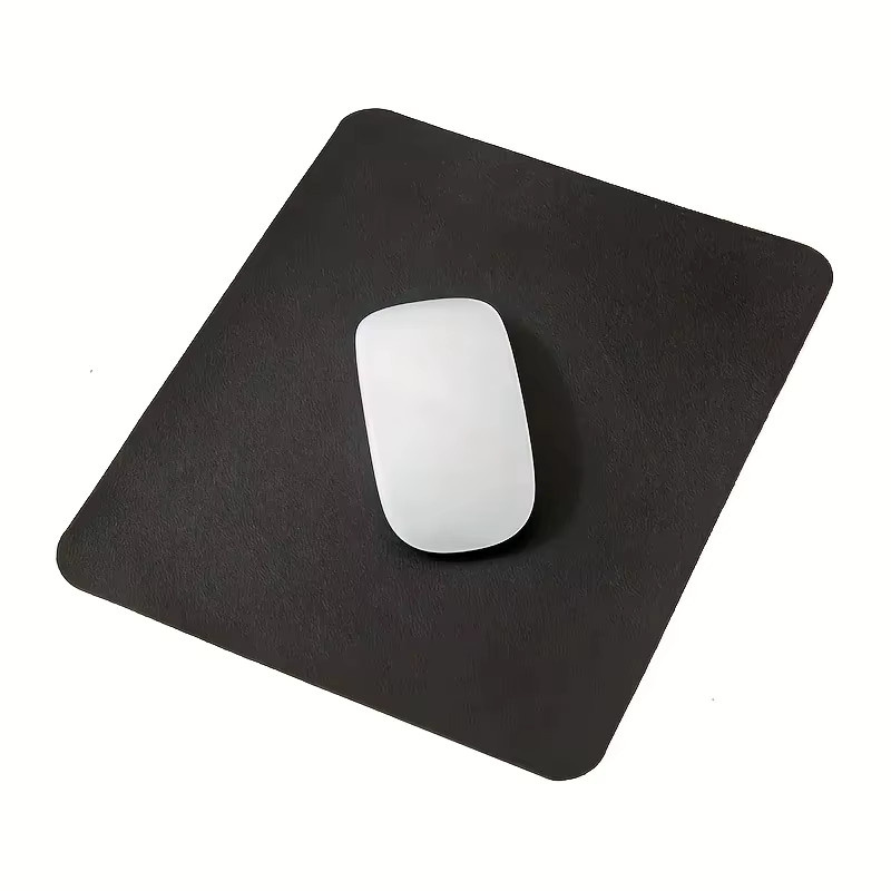 Rutschfestes und wasserdichtes PU-Mauspad für Gaming und Desktop in Beige oder Schwarz - Bild 3