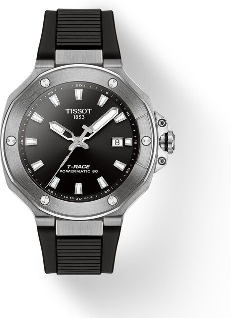 Tissot Herrenuhr T-Race, Automatik, Edelstahl, 41 mm, Schwarz, Silikon - Bild 2