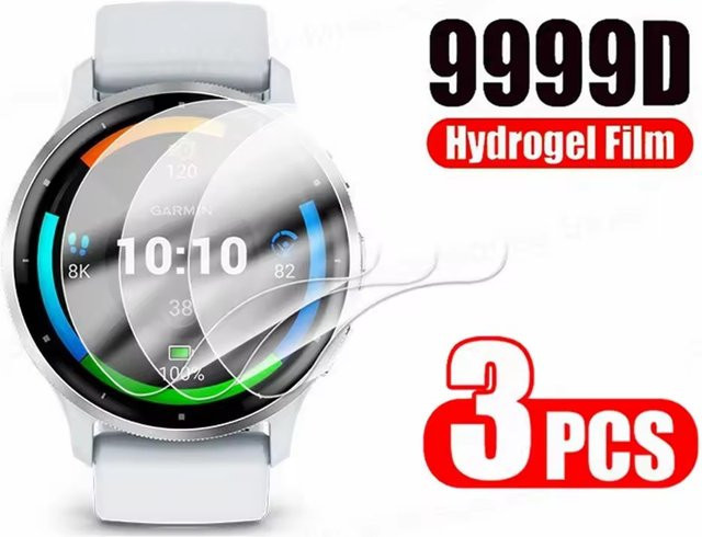 3er-Pack Hydrogel-Displayschutzfolien für Garmin Fenix 7 7S 7X 6 6S 6X Pro, transparent - Bild 1
