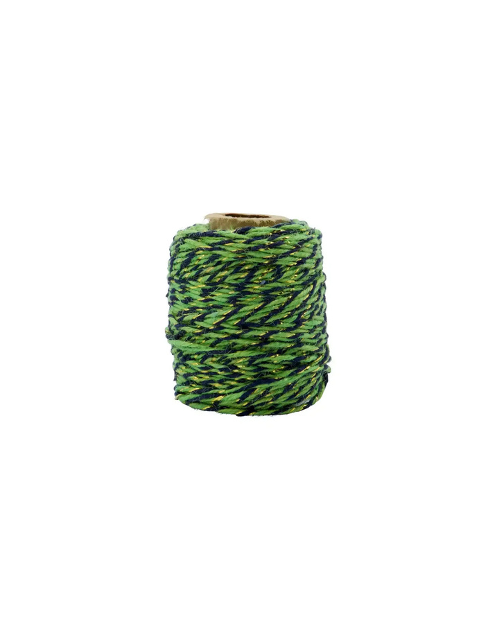 House Doctor Lintband in Grün und Gold aus Jute und Baumwolle, 5 Meter - Bild 1