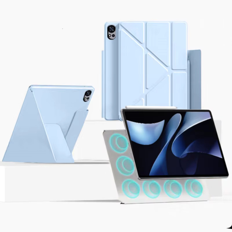 Magnetische Schutzhülle für Huawei MatePad Air 12 Zoll in Grau und Blau - Bild 2