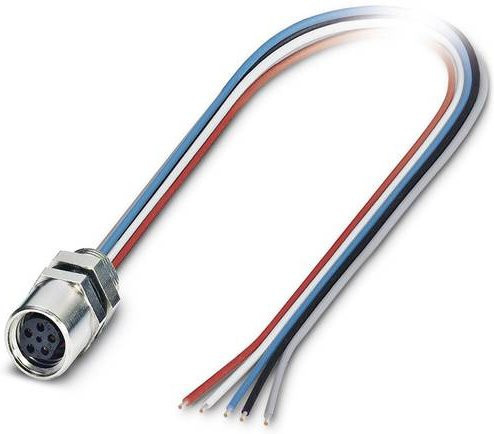 Phoenix Contact 1440106 Sensor-Aktor-Einbausteckverbinder M8 Buchse mit 5 Polen und 0,50 m Kabel in Mehrfarbig - Bild 1