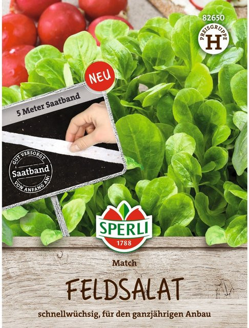 SPERLI Feldsalat-Samen Match Saatband - Bild 1
