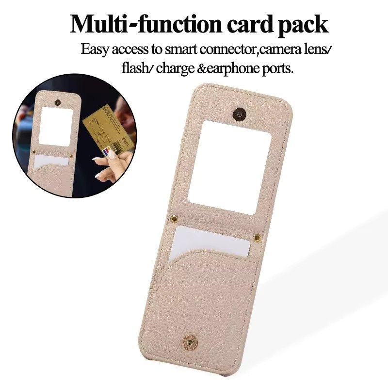Leder Umhängetasche mit Handyhülle und Geldbörse für Google Pixel 8, 7, 6 Pro, 8A, 7A, 6A in Schwarz oder Beige - Bild 5