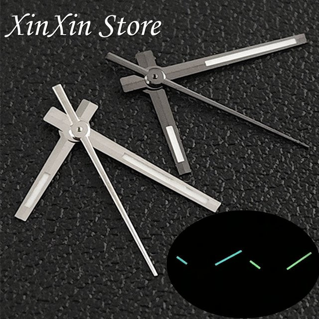 XINGHAN Uhrzeiger, Blaue BGW9 Lume/C3 Lume, Silber - Bild 1