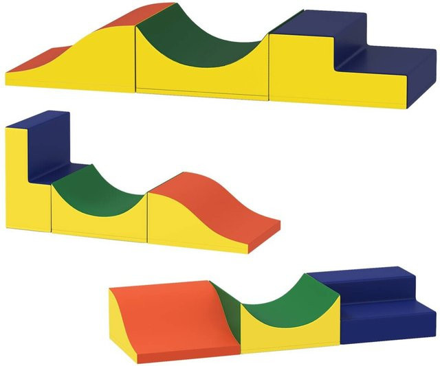 AIYAPLAY Schaumstoff Bausteine 3-teiliges Set Gelb Kunstleder - Bild 3
