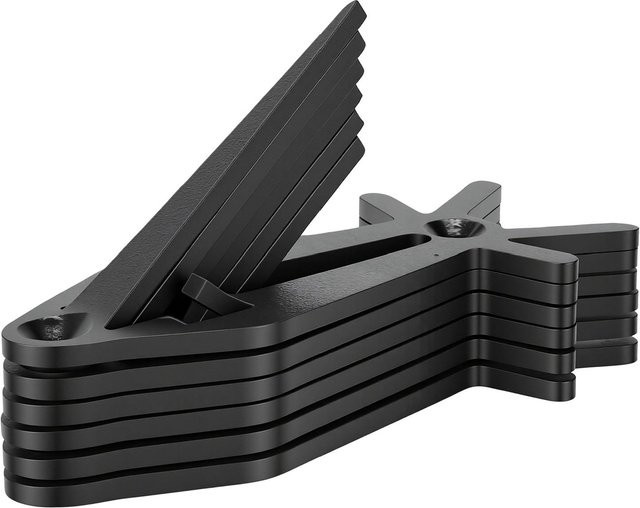 6 Stück Fishine Wandhaken aus Metall in Schwarz im Hirschschädel-Design für dekorative Gegenstände und Handarbeiten - Bild 1