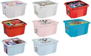 Keeeper Aufbewahrungsbox Karolina Minnie in Nordic-Pink, stapelbare Kunststoffbox mit Deckel, 45 Liter - Bild 1
