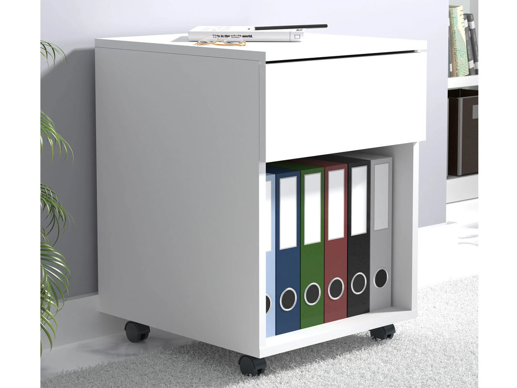 VCM Rollcontainer Dalosa mit Schublade und Fach in Weiß, B: 39 cm, T: 45 cm, H: 55 cm - Bild 4