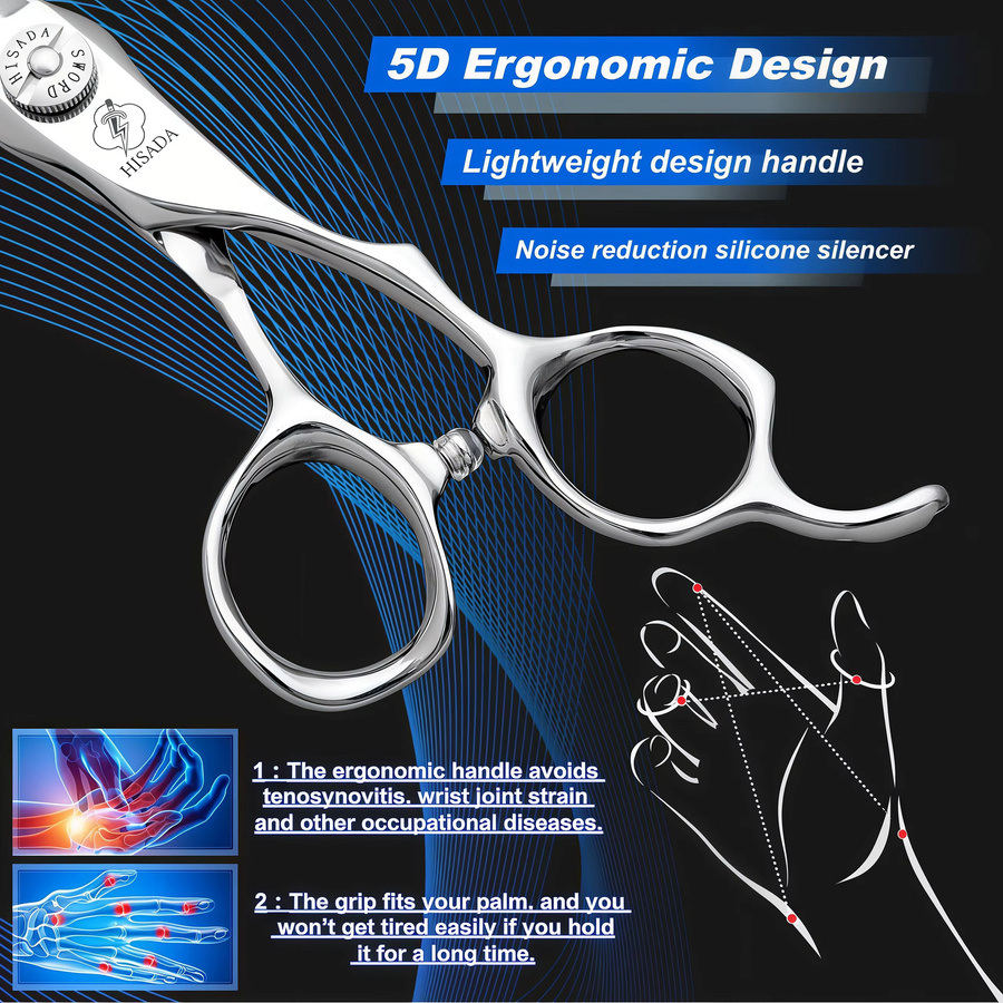 HISADA Friseurschere, VG10 Material, Japanische Handarbeit - Bild 4