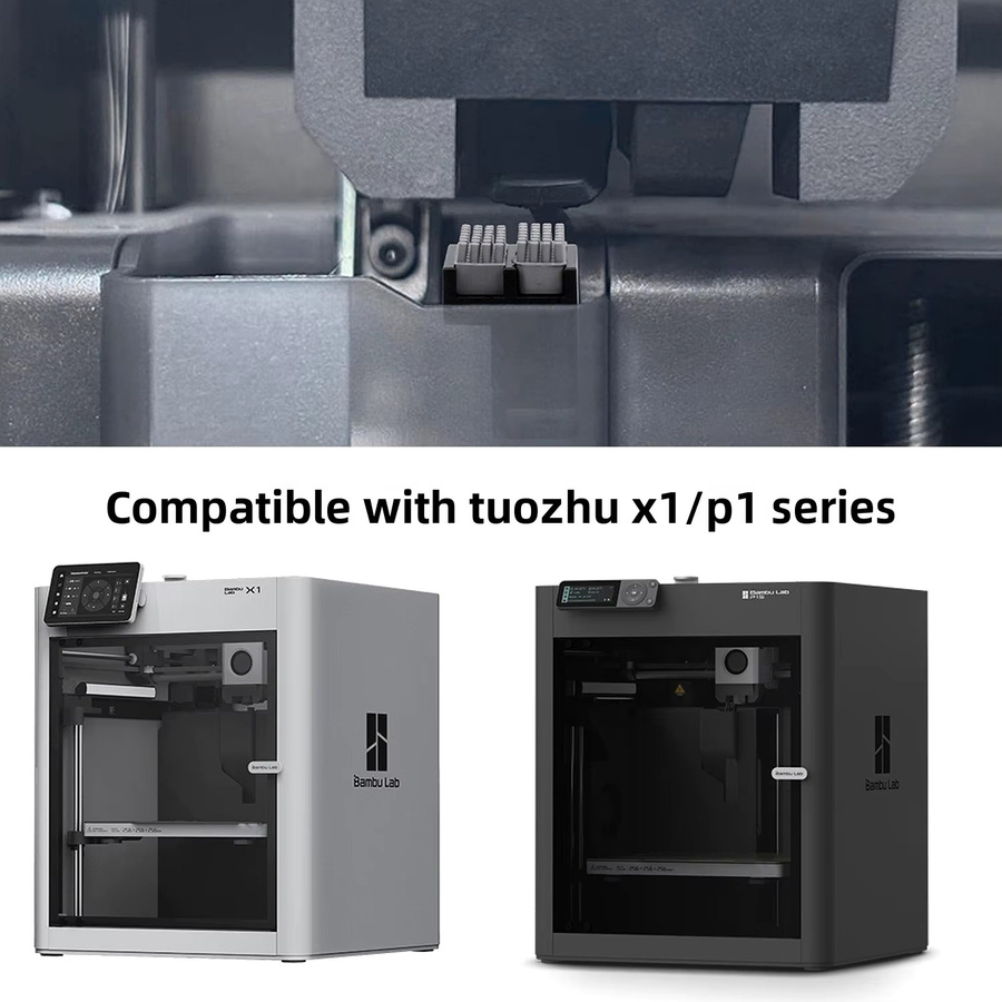Panda Brush PX Düsenreiniger Silikon-Reinigungsschild für BambuLab P1 und X1 3D-Drucker Zubehör - Bild 5