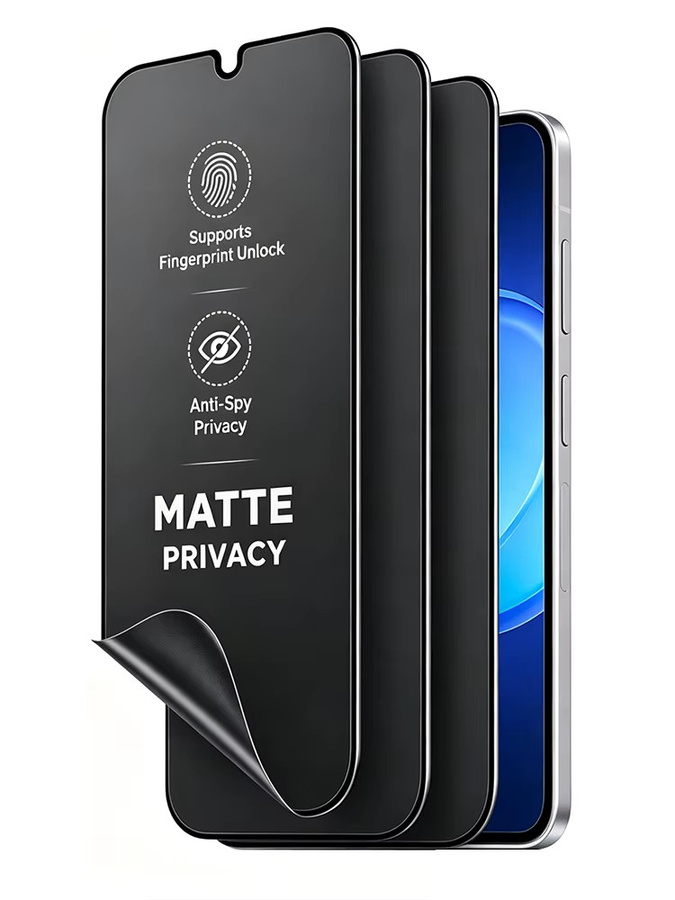 NNBILI 3-teiliges Anti-Spionage Hydrogel Display Schutzfolien Set mit Unterstützung für Fingerabdruck-Entsperrung für Samsung Galaxy S26 S25 S24 S23 S22 S21 S20 Ultra FE Plus - Bild 7