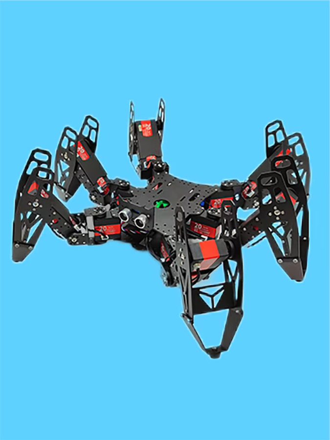 YoufangSmart Spider Metallstruktur Hexapod Roboterhalterung, DIY Kit, Schwarz - Bild 3