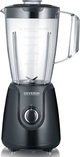 Severin Standmixer SM 3707 in Schwarz mit 600 W Leistung und 1,5 l Mixbehälter aus Edelstahl - Bild 1