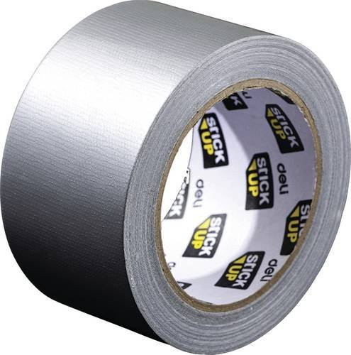 DELI Gewebeklebeband Silber B: 4,8 cm, L: 20 m - Bild 1