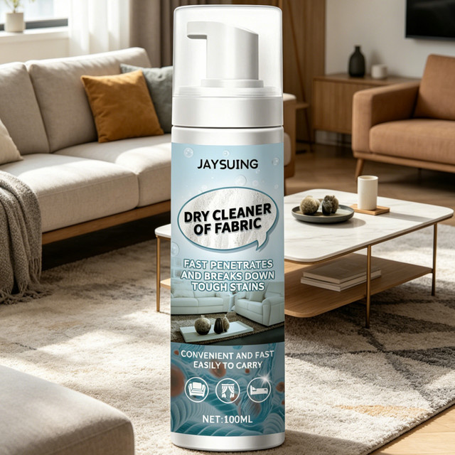 JAYSUING Stoff-Fleckenentferner für Sofa, Vorhang und Teppich zur Tiefenreinigung, sanfter Mehrzweck-Trockenreiniger, Farbe: Weiß, 100ml - Bild 1