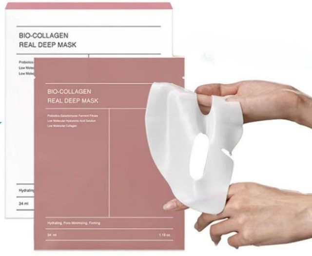OTRESS Bio-Collagen Gesichtsmaske, 4 Stück, Hyaluronsäure, Aloe Vera, Kollagen - Bild 1