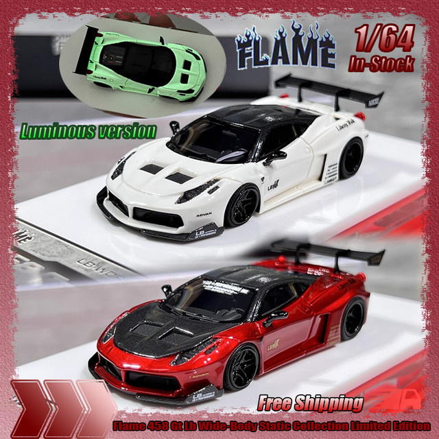 Bburago 458 Gt Lb Wide-Body, Miniatur Auto Modell, 1:64, Harz, ab 14 Jahren - Bild 1