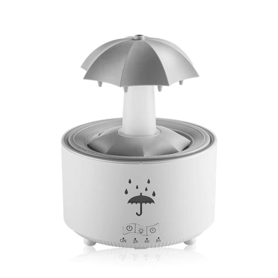 UFO-Regenschirm Aroma-Diffusor und Luftbefeuchter mit Quallen-Design und Nachtlicht in Schwarz oder Weiß - Bild 4