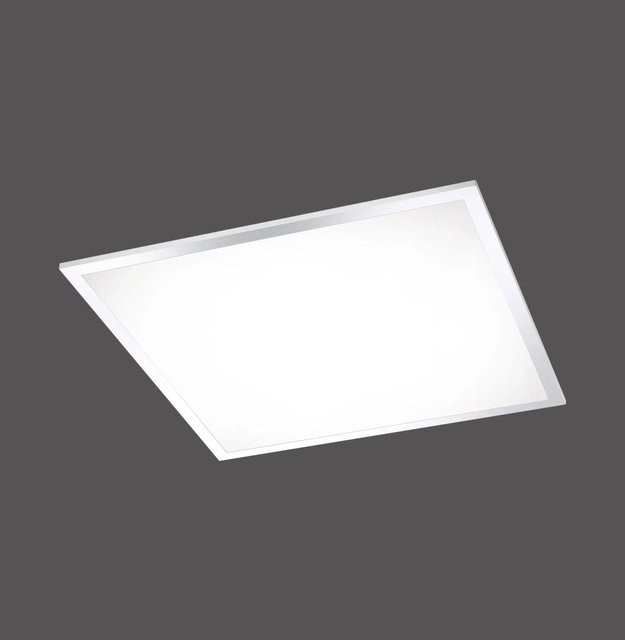 Paul Neuhaus LED-Deckenleuchte Flag in Chrom und Weiß, quadratisch, dimmbar, B/T/H: 45 x 45 x 1 cm - Bild 1