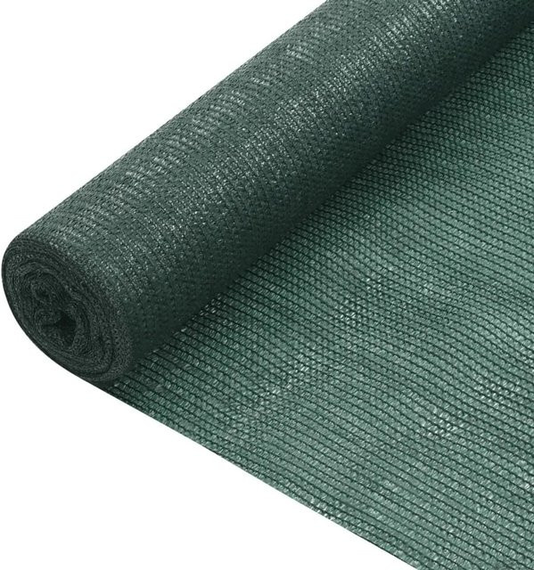 vidaXL Sichtschutznetz Zaunblende Grün aus HDPE, Breite: 3,6 m, Länge: 10 m - Bild 1