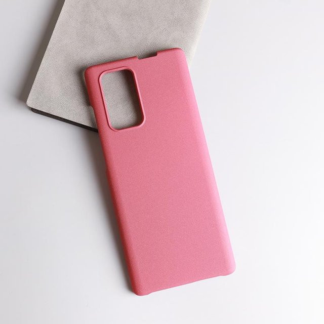 Schutzhülle für LG Wing 5G in Pink, Matt Sand Finish aus Hart-PC mit Vollschutz und Anti-Rutsch-Funktion - Bild 1