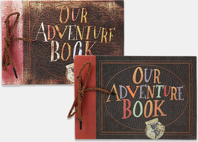 Bview Art OUR Adventure DIY Vintage Scrapbook Fotobuch mit Lanyard in Braun - Bild 1