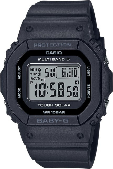 Casio Digitaluhr Baby-G, Solar, Kunststoff, Schwarz, 38 mm, Herren - Bild 1