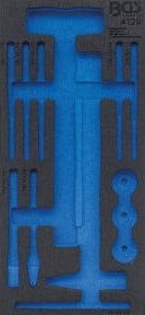 BGS Werkstattwageneinlage 1/3 blau aus Kunststoff für Art. 4129 - Bild 1