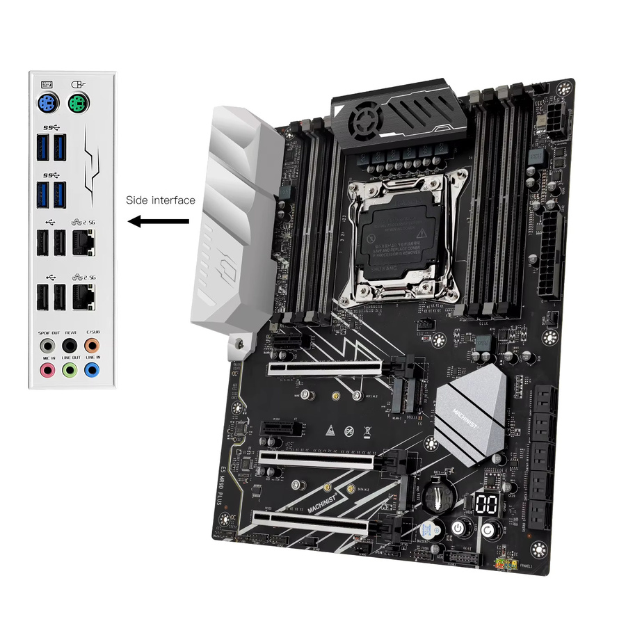 MACHINIST X99 Motherboard-Set LGA 2011-3 ATX mit Xeon E5-2697 V4 CPU, 64GB DDR4 ECC 2133MHz Speicher und NVME SATA M.2 Unterstützung, Schwarz - Bild 4