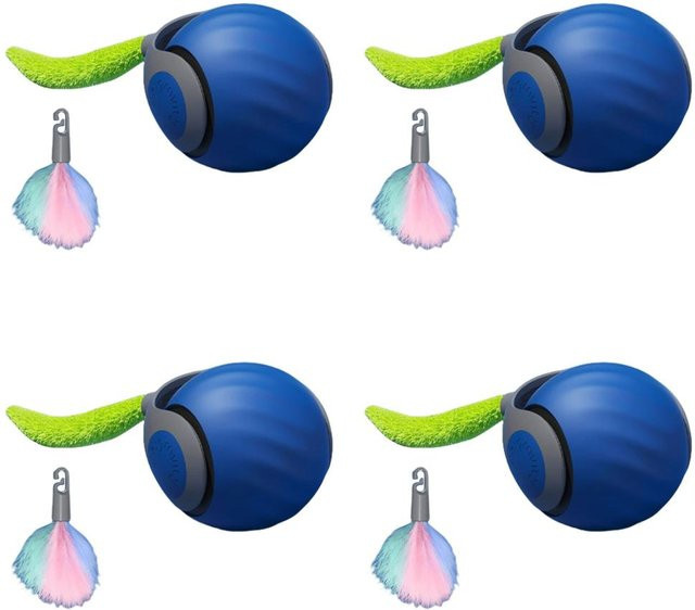 Pet Products My Speedy Tail 2.0 Katzenspielzeugball, interaktiver Katzenspielzeugball, zwei Geschwindigkeitsstufen - Bild 1