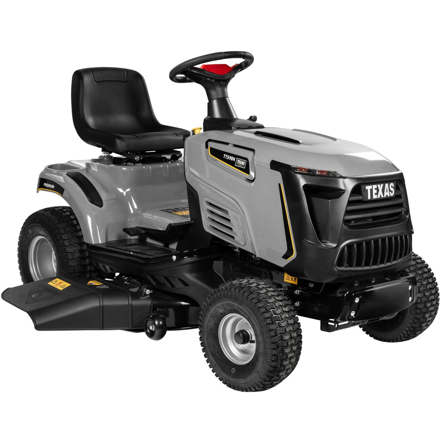 Texas Benzin-Rasentraktor Premium TTS98H mit zwei elektromagnetisch aktivierten Messern, Mulching-Plug und Anhängerkupplung - Bild 2