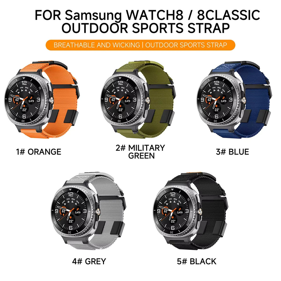 Samsung Uhrenarmband Nylon, Galaxy Watch 8, 40 mm, 44 mm - Bild 2
