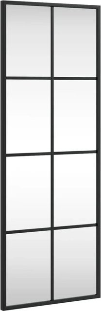 vidaXL Wandspiegel Schwarz Rechteckig aus Metall und Glas B/H: 30 x 80 cm - Bild 1