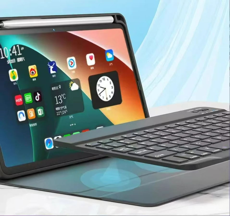 Xiaomi Tastatur-Schutzhülle für Xiaomi Pad 5 und Pad 5 Pro 11 Zoll, kabellose Bluetooth-Tastatur abnehmbar, Schwarz - Bild 3