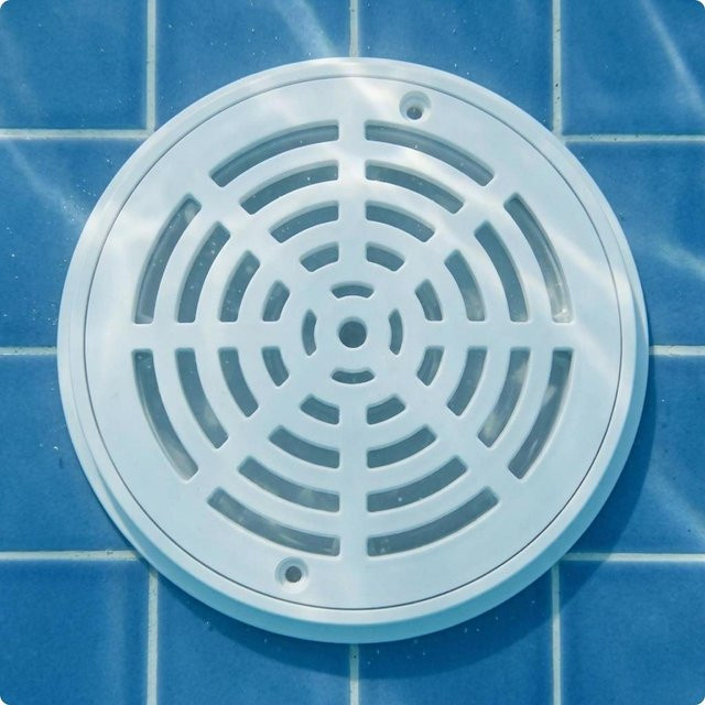 Binchi Outdoor Product Pool Hauptablaufabdeckung aus Kunststoff in Weiß - Bild 1