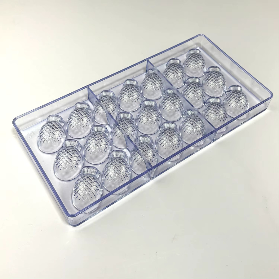 ALICAKE Polycarbonat-Ananasform für Schokolade und Bonbons, transparent und mehrfarbig - Bild 2