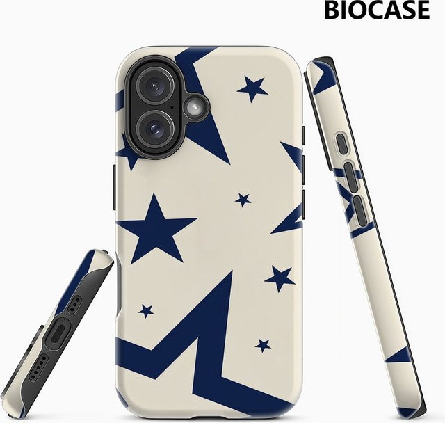 Navy Star Silhouetten Handyhülle für Apple iPhone 11 bis iPhone 17 Pro Max Plus in Blau mit doppelschichtiger Rückseite - Bild 1