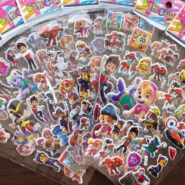 Paw Patrol Hund Spielzeug Aufkleber, 6-teiliges Set, 12-teiliges Set - Bild 1