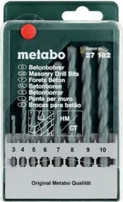 Metabo Beton-Bohrerkassette classic, 8-teilig, silberfarben, mit Hartmetallspitze - Bild 1