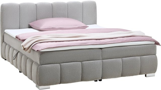 Mömax Boxbett Elaris in Graubraun mit Aufstehfunktion, B/T/H: 200 x 200 x 220 cm - Bild 1